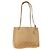 Borsa a spalla matelassé con catena CHANEL in pelle di agnello beige oro CC Auth gh1553 D'oro