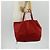 Céline Borsa tote Horizontalkava in pelle rossa e oro Auth bs32104 Rosso D'oro - vista 28