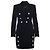 Set Balmain in Velluto Nero con Blazer e Gonna