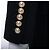 Set Balmain in Velluto Nero con Blazer e Gonna - vista 7