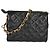 Coussin PM in agnello nero con monogramma in rilievo Louis Vuitton