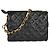 Coussin PM in agnello nero con monogramma in rilievo Louis Vuitton - vista 8