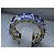 Autre Marque 14k Weißgold Eternity Ring mit blauen Tansaniten - Ansicht 3