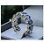 Autre Marque 14k Weißgold Eternity Ring mit blauen Tansaniten - Ansicht 6