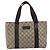 Gucci Bolsa Tote GG Supreme PVC Bege Prata 141976 Auth ka1243 - vista 13