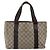 Gucci Bolsa Tote GG Supreme PVC Bege Prata 141976 Auth ka1243 - vista 2