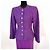 Yves Saint Laurent YSL tailleur viola vintage 1991 Viola scuro - vista 4