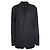 Issey Miyake, Baumwollblazer in Anthrazit Schwarz Grau