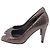 Décolleté in pelle di serpente Stuart Weitzman in pelle marrone - vista 4