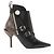 Botas de tobillo Janet de lona Monogram de piel de ternera Louis Vuitton Negro