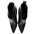 Botas de tobillo Janet de lona Monogram de piel de ternera Louis Vuitton Negro - vista 5