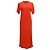 Vestido T-shirt Midi AMI Paris en Algodón Rojo Roja