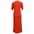 Vestido T-shirt Midi AMI Paris en Algodón Rojo Roja - vista 3