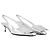 Faltbare Spiegel-Kitten-Pumps - Courreges - Synthetisch - Silber - Ansicht 2