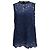 Blusa sin mangas de encaje Dolce & Gabbana en algodón azul marino