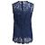 Blusa sin mangas de encaje Dolce & Gabbana en algodón azul marino - vista 3
