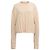 Céline Celine Offener Rücken Strickpullover aus cremefarbener Wolle Weiß Roh