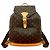 Louis Vuitton Montsouris Monogram Leather Backpack Brown