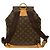 Louis Vuitton Montsouris Monogram Leather Backpack Brown - view 4