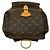 Louis Vuitton Montsouris Monogram Leather Backpack Brown - view 5