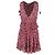 Vestido Mini con Estampado Floral Noelle de Ulla Johnson en Algodón Burdeos Roja