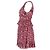 Vestido Mini con Estampado Floral Noelle de Ulla Johnson en Algodón Burdeos Roja - vista 3