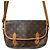 Sac à épaule Gibeciere MM Monogram Louis Vuitton Marron - vue 2