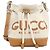 Borsa a spalla in tela di cotone e lino Gucci 777166 FACV3 Marrone Beige