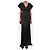 Rat & Boa Schwarzes, transparentes Lurex-Maxikleid - Größe XXS - Ansicht 3