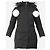 Moose Knuckles Chaqueta negra con capucha de piel - tamaño S Negro - vista 5