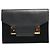 Sophie Hulme Borsa in pelle e camoscio nera Nero