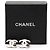 Orecchini Chanel CC in argento placcato con strass e chiusura a pressione - vista 4
