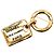 Spilla Tag Rue Cambon Placcata Oro Chanel D'oro
