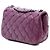 Chanel Roxo Extra Mini Retangular em Couro de Cordeiro com Pérolas e Fecho Único - vista 2