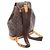 Zaino Montsouris GM Louis Vuitton Marrone - vista 2