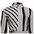 Abito camicia a righe con cintura Maje Ronson in viscosa bianca Stampa python - vista 2