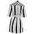 Abito camicia a righe con cintura Maje Ronson in viscosa bianca Stampa python - vista 4