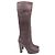 Michael Kors kniehohe Stiefel mit Absatz aus braunem Leder