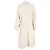 Etro Oversized Double-Breasted Belted Coat with Pockets in White Wool Cream - view 3