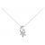Autre Marque Collana in diamante acquamarina a forma di fiore Au750 Argento