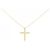 Autre Marque Collana con diamante incrociato Au750 D'oro