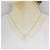 Autre Marque Au750 Blumen-Diamant-Halskette Golden - Ansicht 6