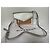 Borsa a tracolla Givenchy Duetto in pelle argentata Argento - vista 2