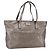 GUCCI GG Implementierung Tote Bag PVC Silber 211137 Auth BA9306
