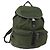PRADA Backpack Nylon Khaki Silver Auth 156120 Silvery