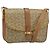 BORSO A SPALLA CÉLINE C SULKY CARRIAGE IN PVC BEIGE ORO Auth 159376 D'oro