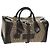 Céline Borsa Boston Celine C Sulky in tela marrone e oro Auth bs32098 D'oro