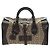 Céline Borsa Boston Celine C Sulky in tela marrone e oro Auth bs32098 D'oro - vista 13