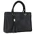BALLY Borsa a mano in pelle nera e oro Auth 158990 Nero D'oro