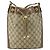 Gucci Borsa GG Supreme Web Sherry Line PVC Beige Oro 41 02 034 Auth 156424 D'oro - vista 13